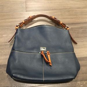 Dooney & Bourke Dillen Medium Navy Leather Bag